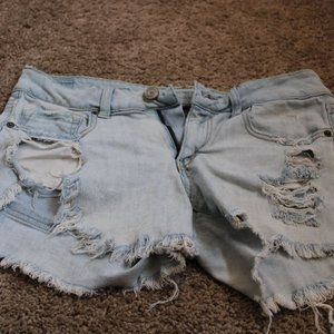 *3 for $12* Heavily Distressed Denim Cutoffs
